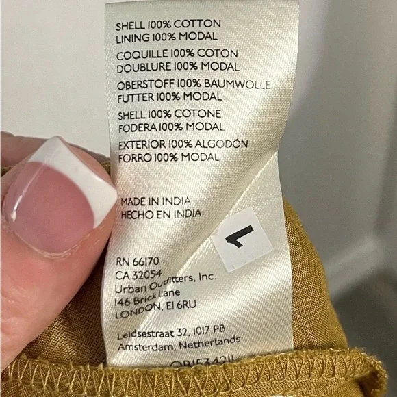 Maeve by Anthropologie Strapless Dress mustard yellow - Size Small - Picture 9 of 11